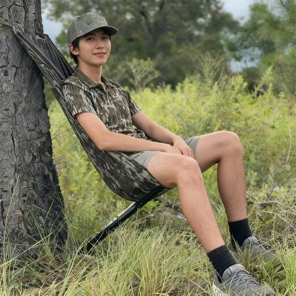 Adjustable Tripod Hunting Stool & Portable Shooting Seat