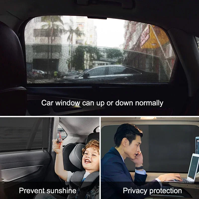 Car Window Sunshade & Mosquito Screen