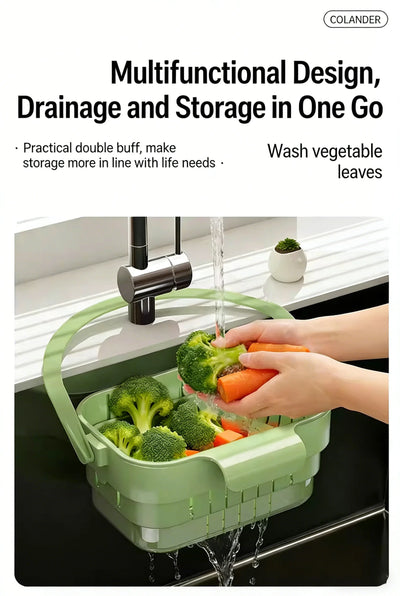Foldable Sink Colander Basket