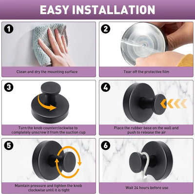 Stainless Steel Suction Cup Wall Hook