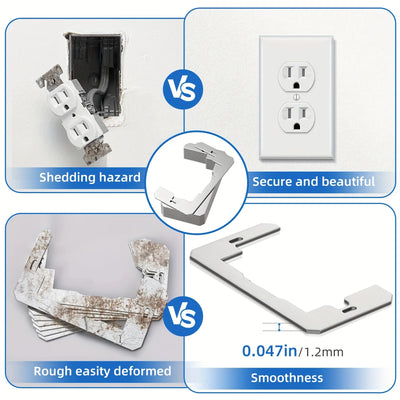 4-Pack Self-Leveling Outlet Box Adjustment Plate Spacers