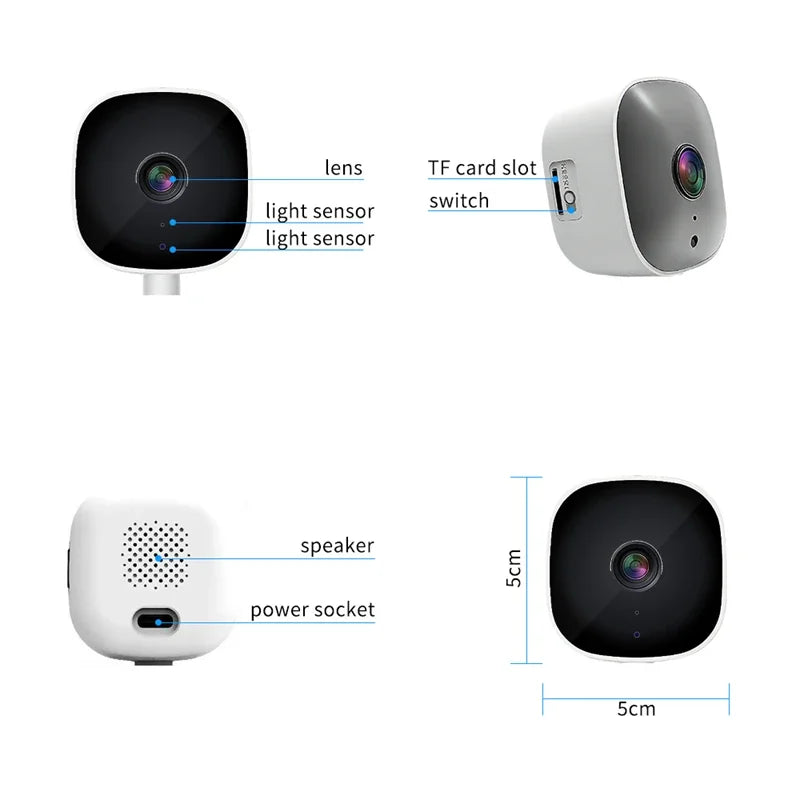 3MP Window WiFi Security Camera with Color Night Vision