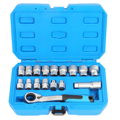 Pass-Through Ratchet Socket Wrench Set