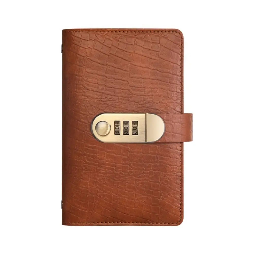 PU Leather 100 Envelope Money Saving Challenge Binder with Combination Lock