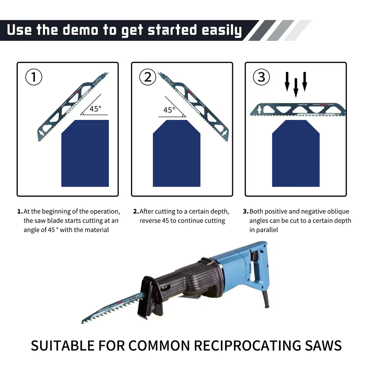 12-Inch Heavy-Duty Demolition Reciprocating Saw Blade