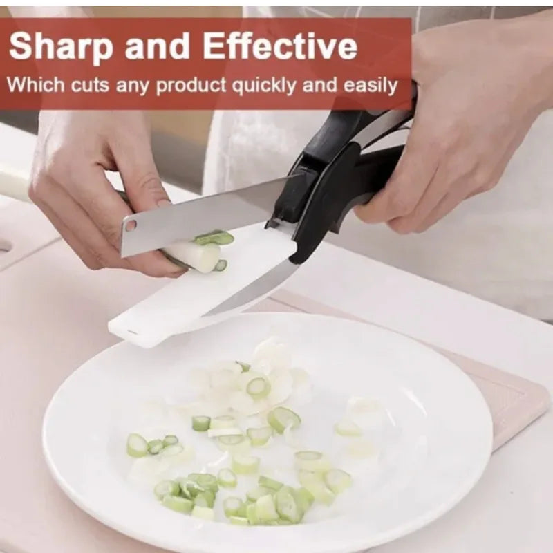 2-in-1 Kitchen Scissors & Chef Knife