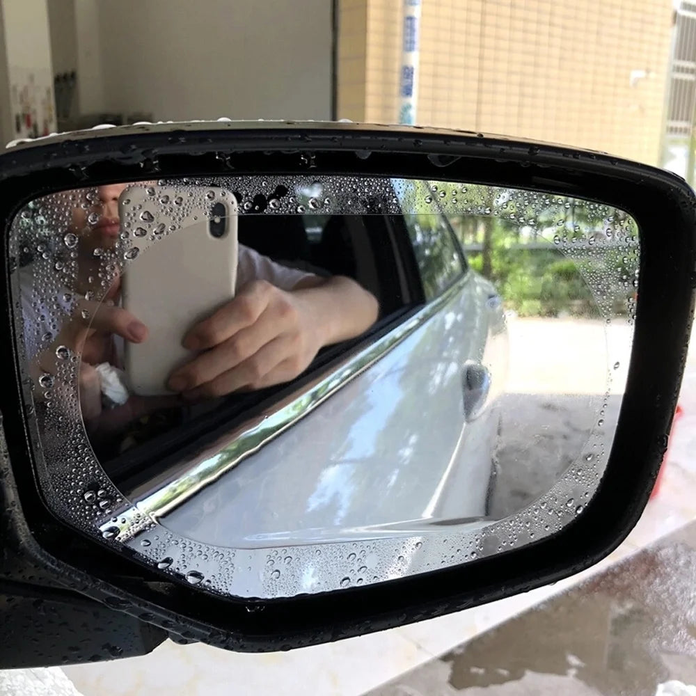 Película protectora antivaho y antilluvia para espejos de coche