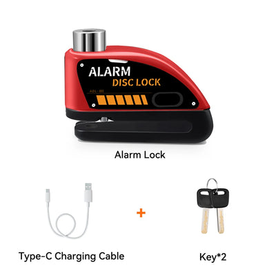120dB Motorcycle Disc Brake Alarm Lock