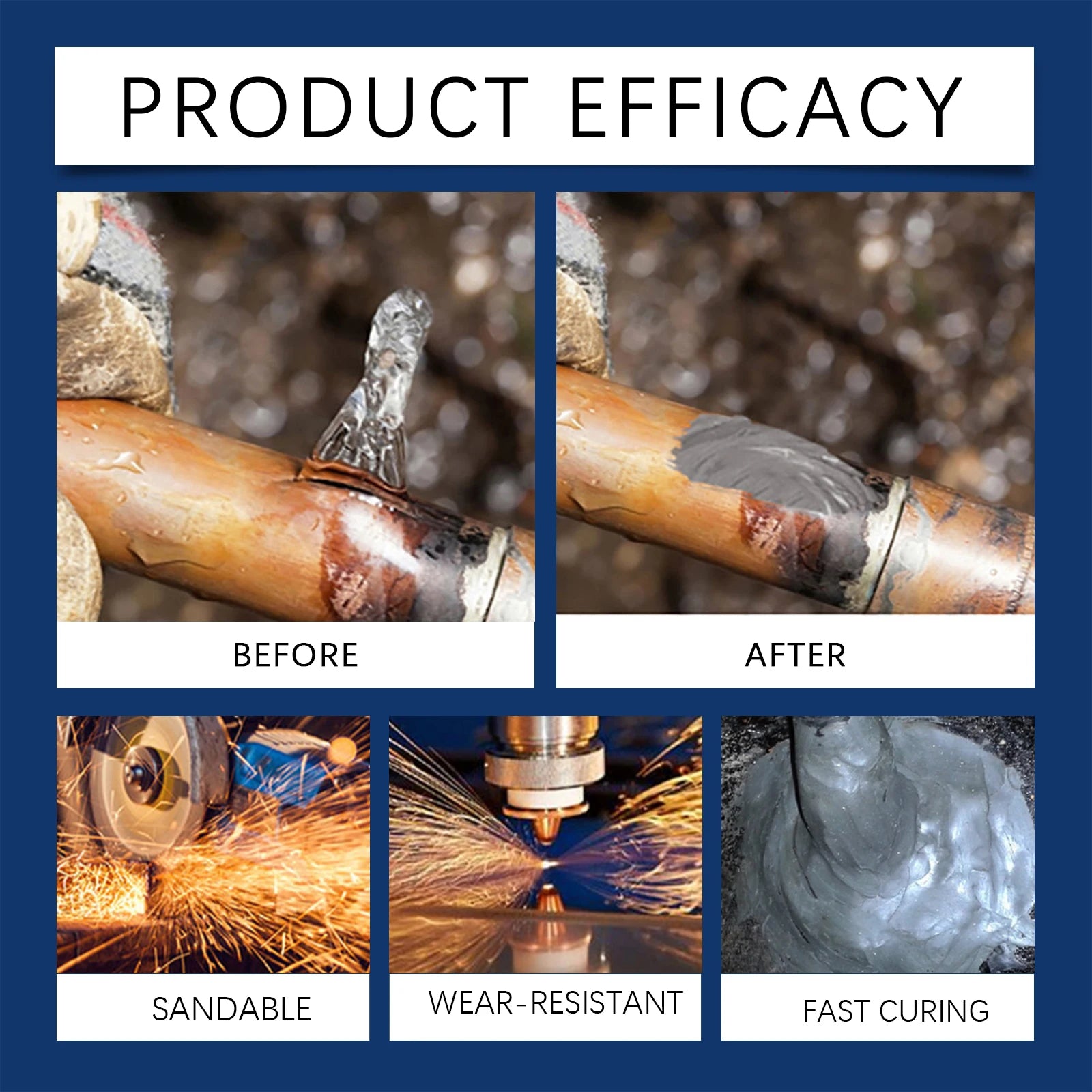 Strong Metal Repair Glue (High Temp & Waterproof)
