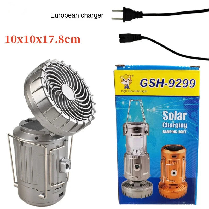 Multi-Function Solar Fan Light