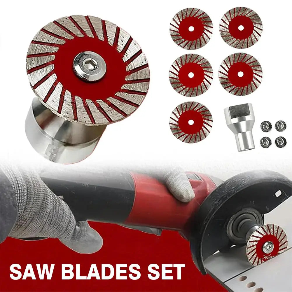 Professional Diamond Turbo Saw Blade Set – 5 Pack