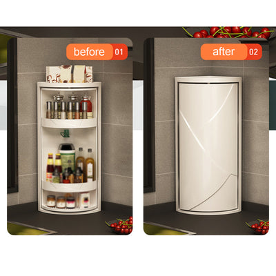 360° Rotating Corner Kitchen Spice Rack