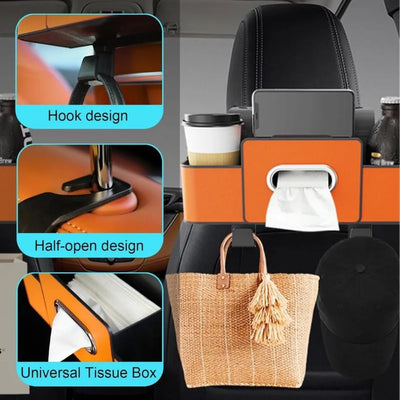 Car Back Seat Storage Organizer