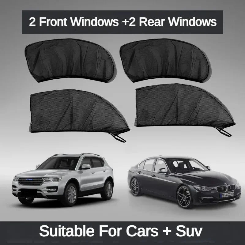 Car Window Sunshade & Mosquito Screen