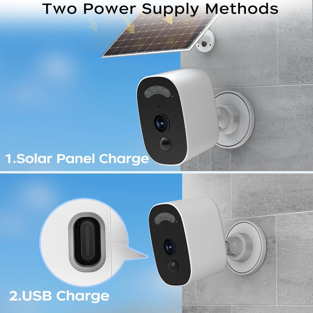5MP Solar WiFi Outdoor Security Camera