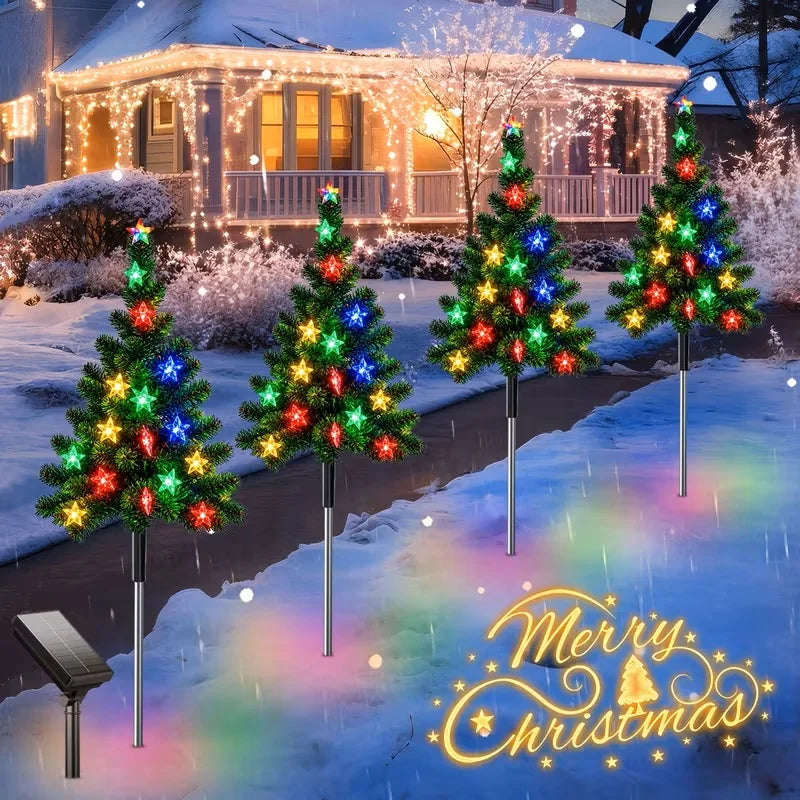 Solar Christmas Tree Lights – Color Changing