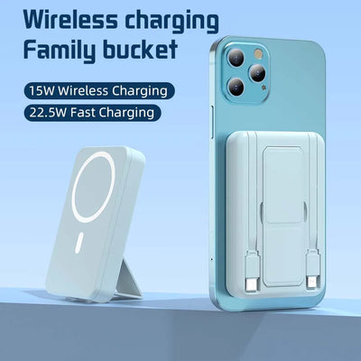 10,000mAh Magnetic Wireless Power Bank & Kickstand