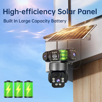 15MP Triple-Lens Solar Security Camera