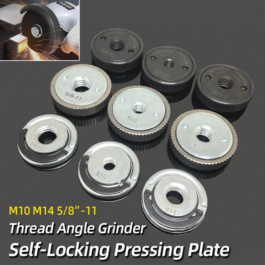 Quick-Lock Angle Grinder Nut for M10/M14 Grinders