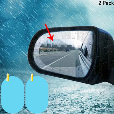 Película protectora antivaho y antilluvia para espejos de coche