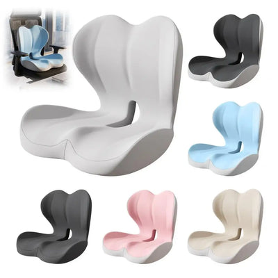 Ergonomic Memory Foam Seat Cushion with Lumbar Support