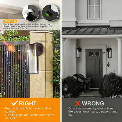 Solar LED Outdoor Wall Light