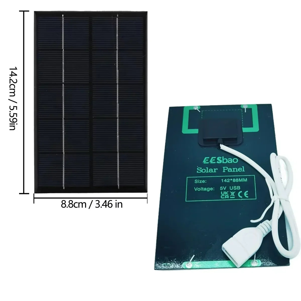 Portable Solar USB-C Charger Panel