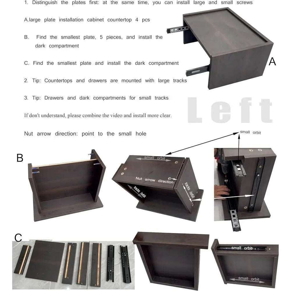 Floating Nightstand with Hidden Storage