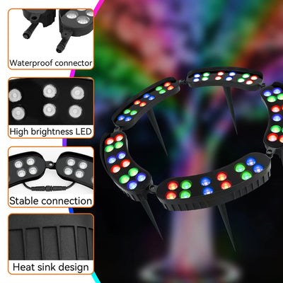 AC110V–265V LED Tree Ring Landscape Light