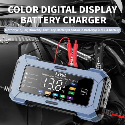 6A 12V Smart Battery Charger