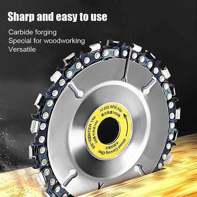 4" 22T Wood Carving Chain Disc