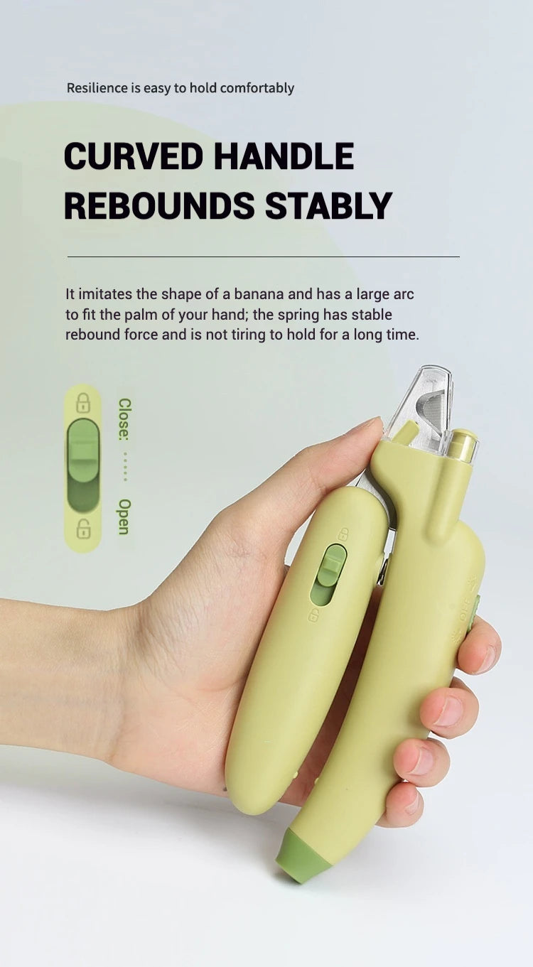 LED Pet Nail Clipper with Safety Guard