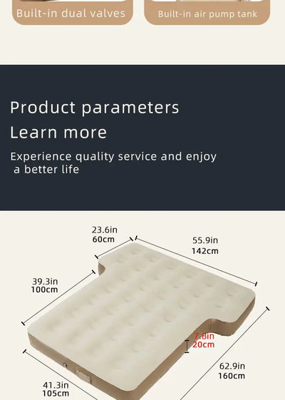 Automatic Inflatable Car Air Mattress Bed