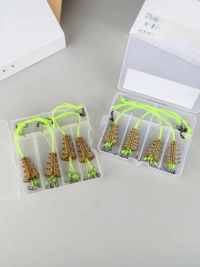 4PCS Explosive Carp Spring Hook Set