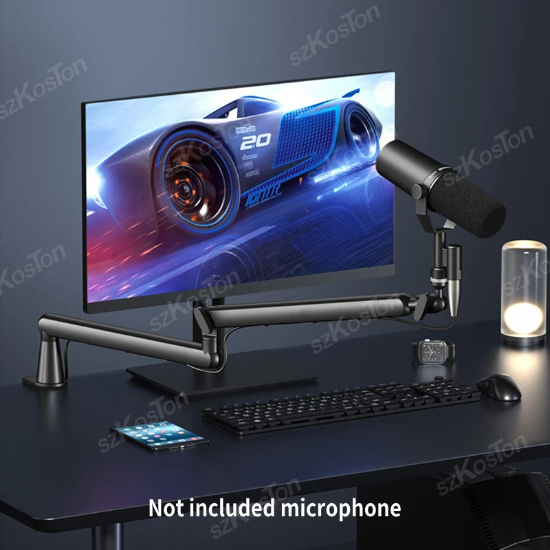 Professional Low-Profile Adjustable Microphone Boom Arm