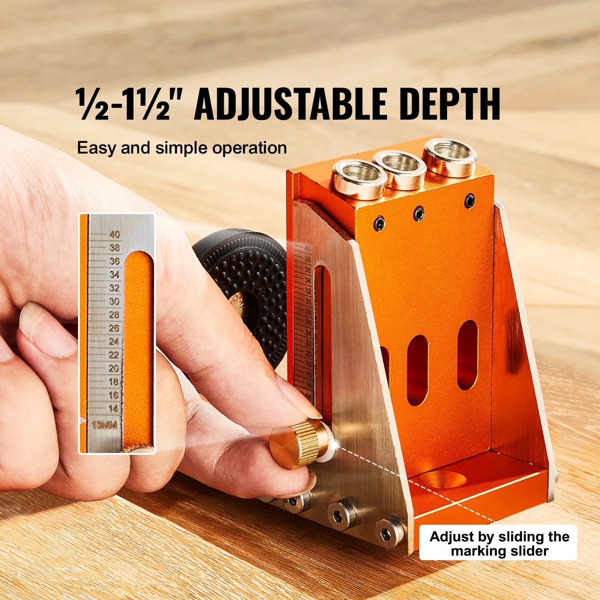 SucceBuy 30-Piece Pocket Hole Jig Kit
