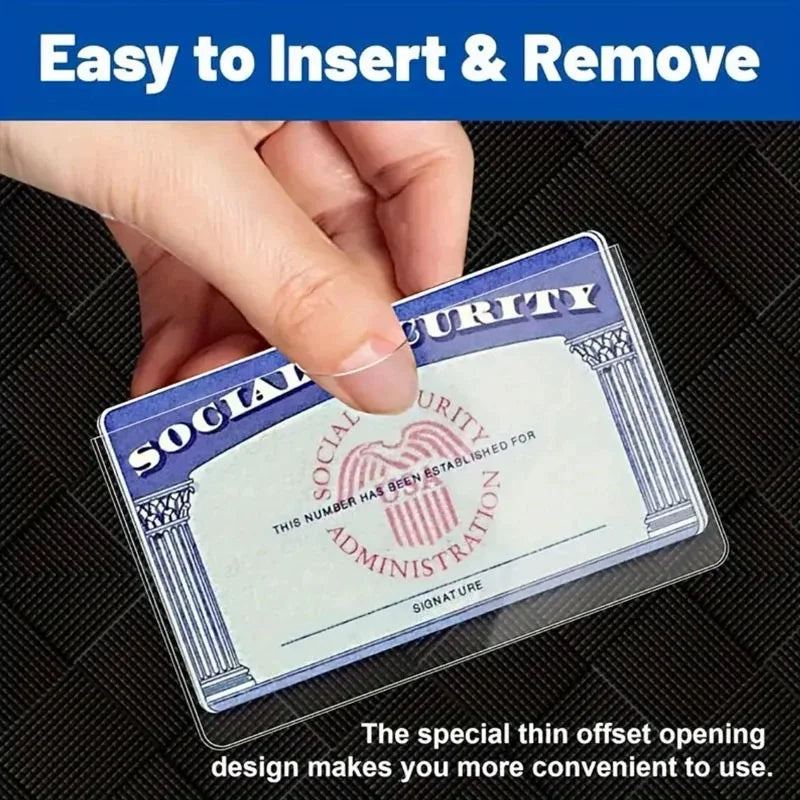 PVC Card Protector Sleeves (8/10/20 Pack)