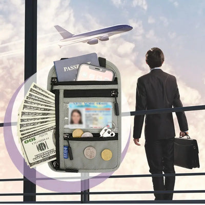 RFID Travel Neck Wallet Pouch
