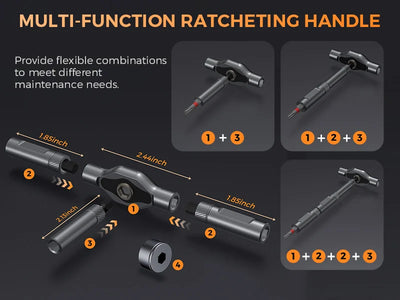74-in-1 Magnetic Ratchet Screwdriver Set