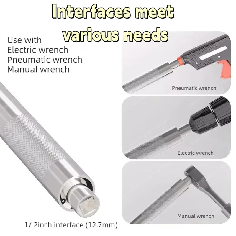 Extended 1/2-Inch Ratchet Wrench