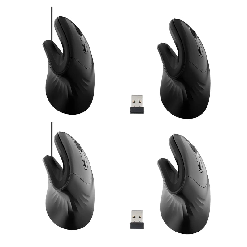Right-Hand Ergonomic Vertical USB Optical Mouse