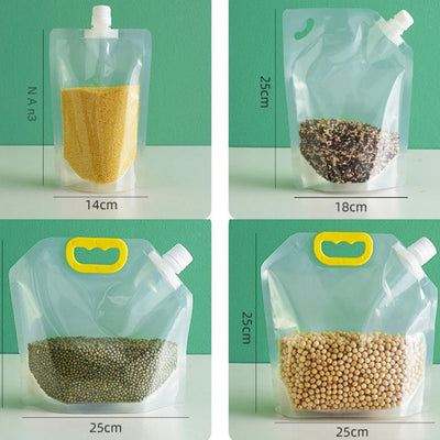 4-Pack Airtight Food Storage Bags (New)