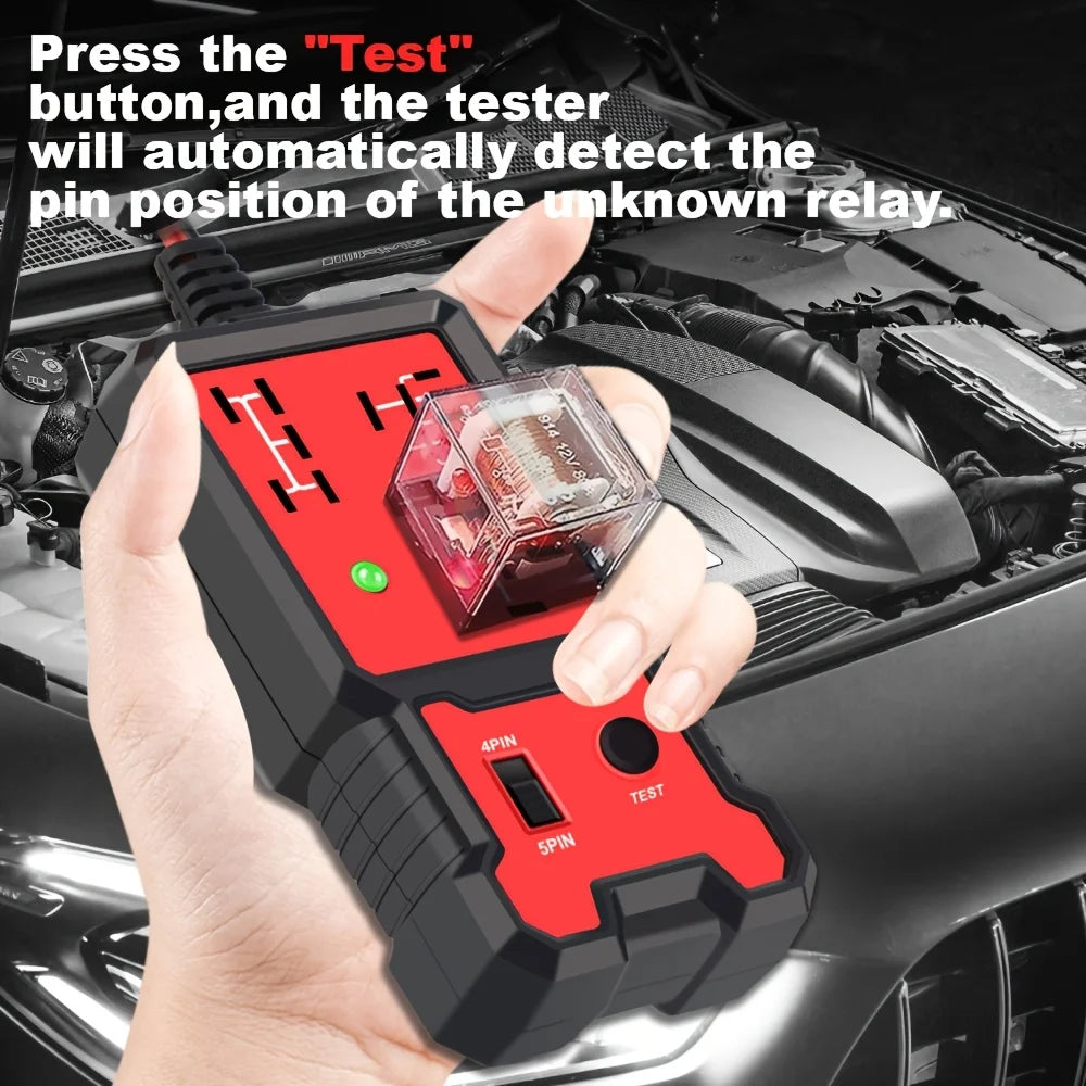 12V Car Relay & Battery Tester