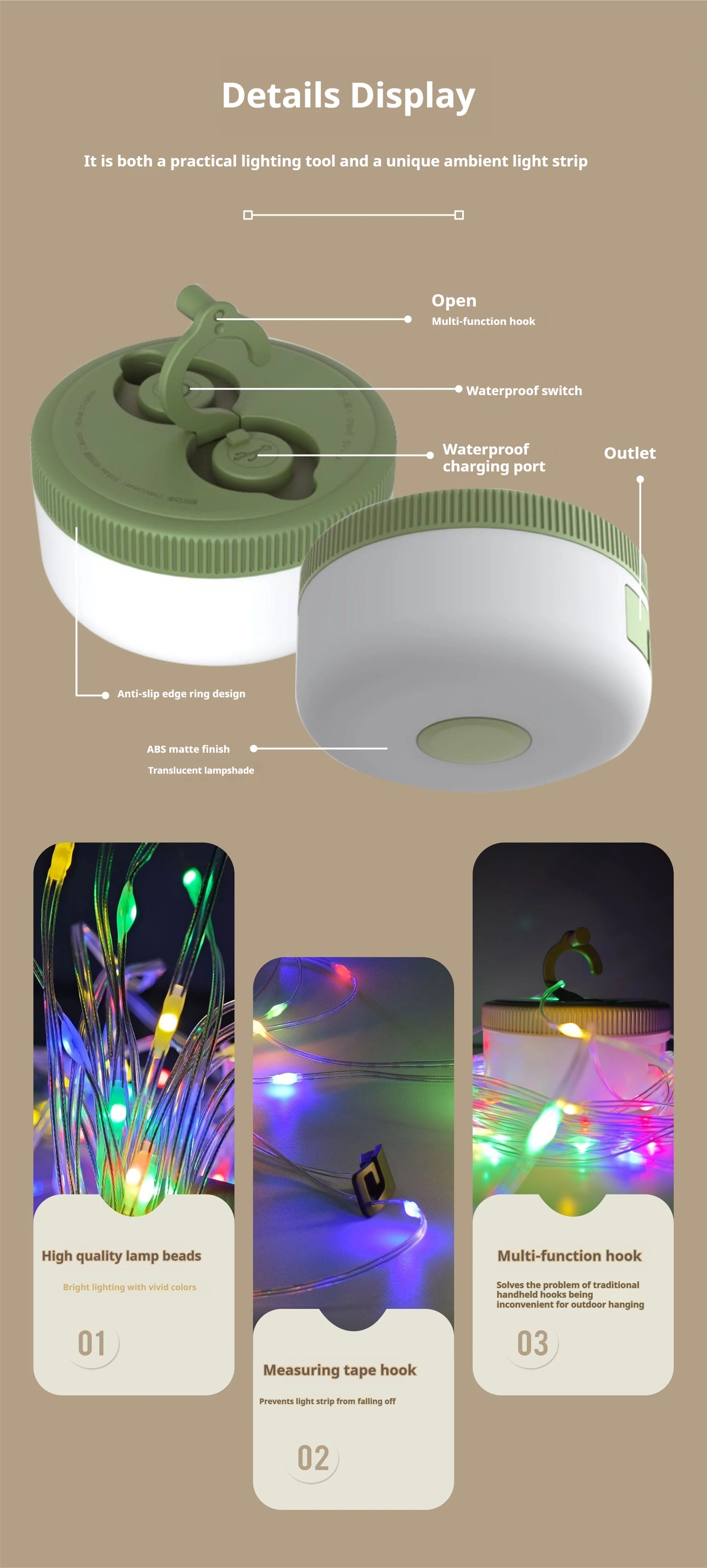 LED Camping Tent Light