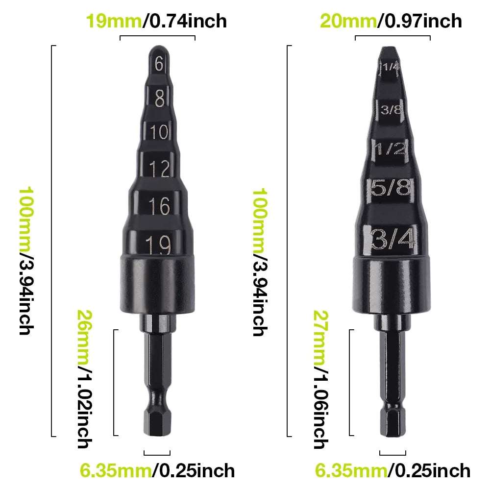 Copper Pipe Expander Drill Bit Set