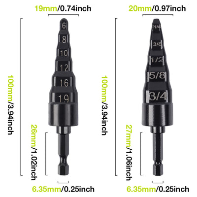 Copper Pipe Expander Drill Bit Set