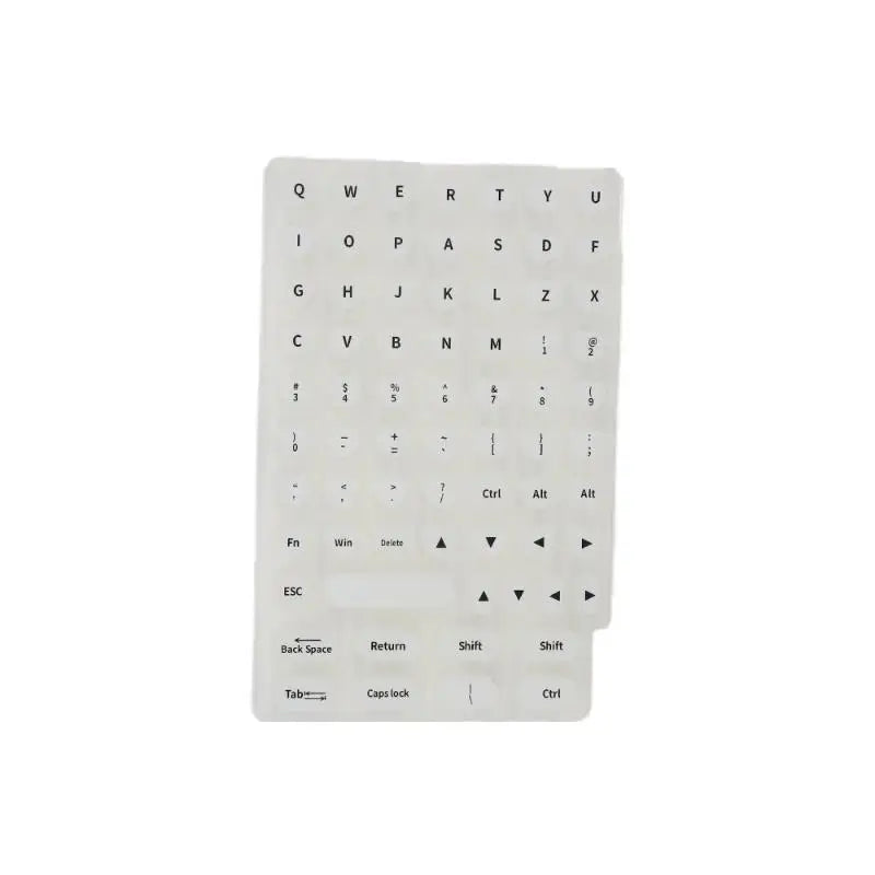 70PCS Raised Silicone Keyboard Stickers for Long Nails