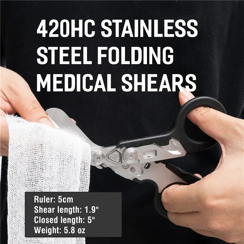 6-in-1 Foldable Emergency Rescue Scissors