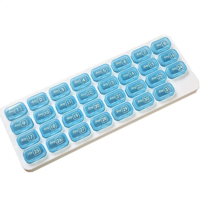 31-Grid Monthly Pill Organizer