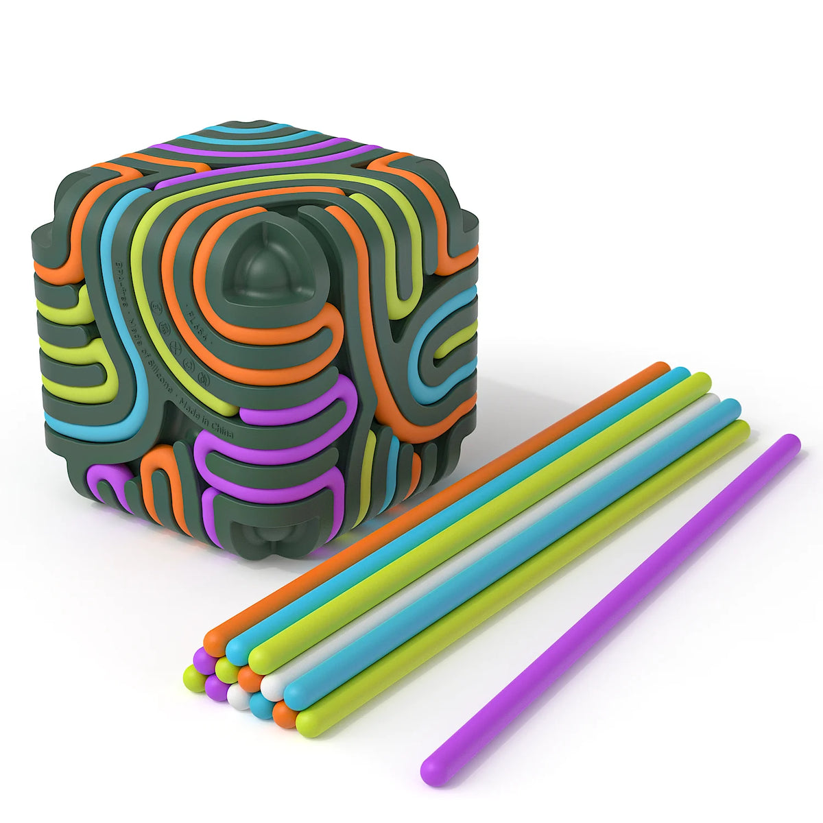 Pelota sensorial de silicona de 15 varillas – Juguete antiestrés